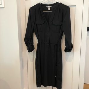 H&M Black Shirt Dress